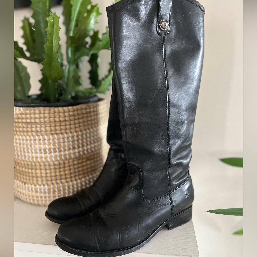 Frye Melissa Button Women’s knee-high Black Boots #77167